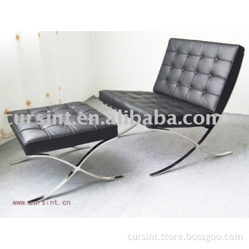 Barcelona chair with ottoman